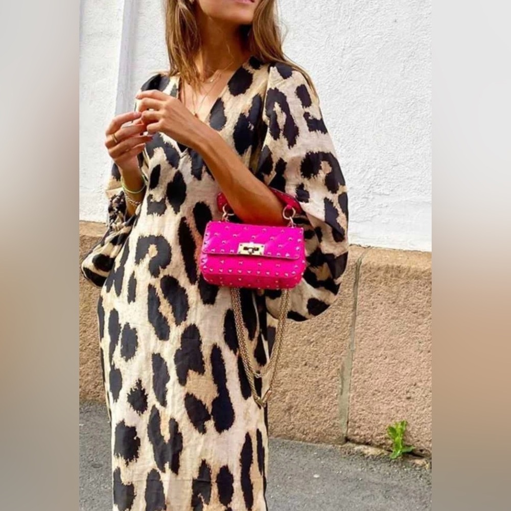 Leopard Print Maxi Dress
